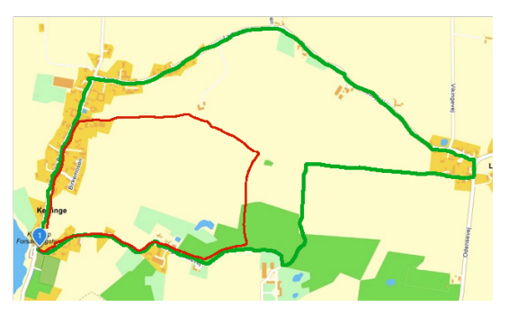 Rute for motionsdagen 2024 og 2025