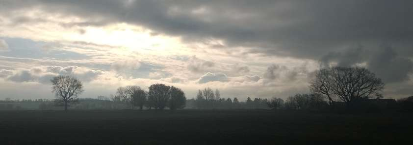 efterårsstemningsbillede over landskabet ved Kølstrup. Foto: Katrine Ørnstrup.